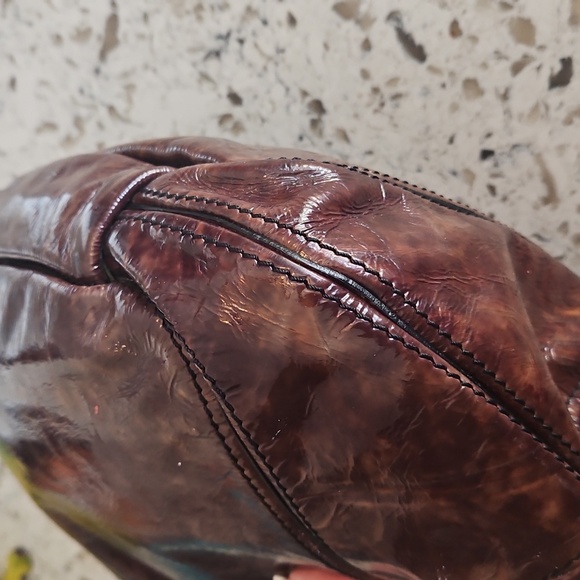 Givency Voyou Ebony Brown Leather Handbag - Picture 15 of 16